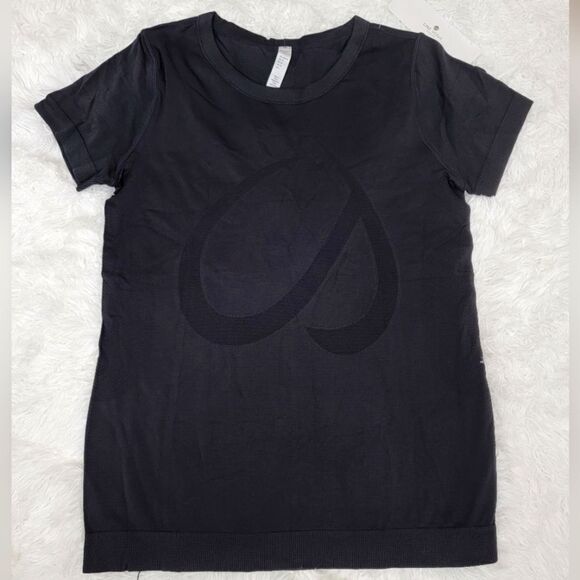 NWT Crazy Yoga Sports Shirt Mesh Panel Quick Dry Short Sleeve Solid Black Size M - Picture 1 of 7